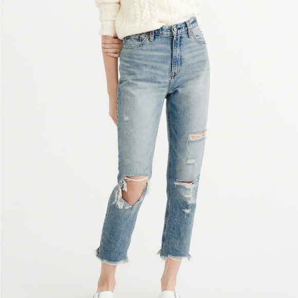 abercrombie annie high rise girlfriend jeans